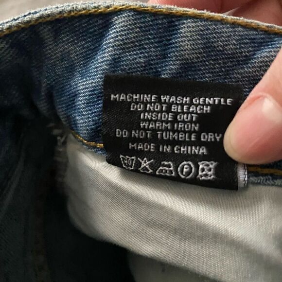 𝅺NWT Nasty Gal Too Blessed To Be Distressed Straight Leg Jeans Size 8 - Picture 11 of 11